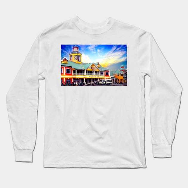 Market place Long Sleeve T-Shirt by ikshvaku